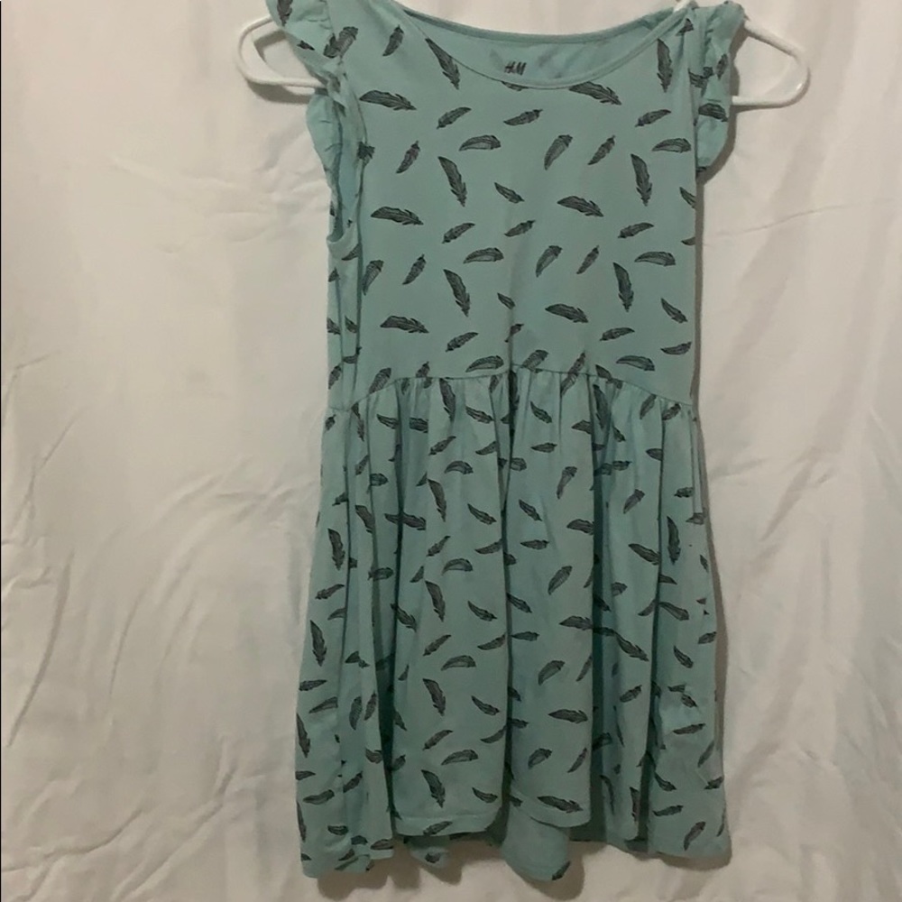 H&M girls Turquoise & Black Dress
